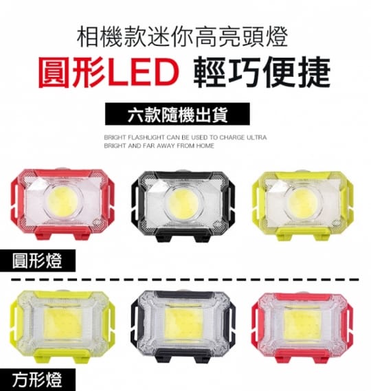 相機款迷你高亮頭燈