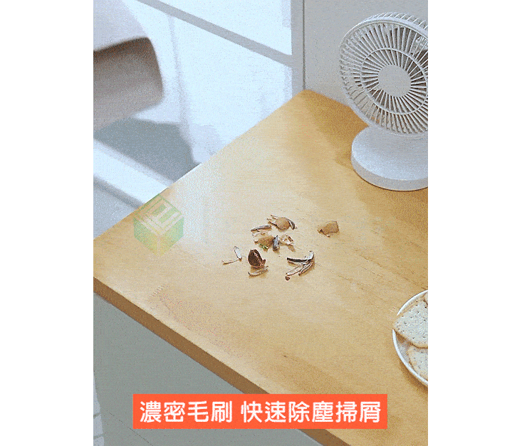 【FaSoLa】二合一桌面清潔刷 除塵小掃把 掃把畚箕組 桌面垃圾桶