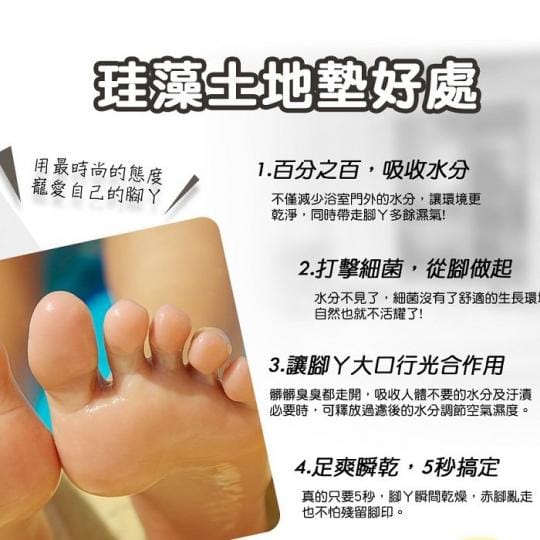 【MBM】水洗式珪藻土地墊(M號2入下單區)