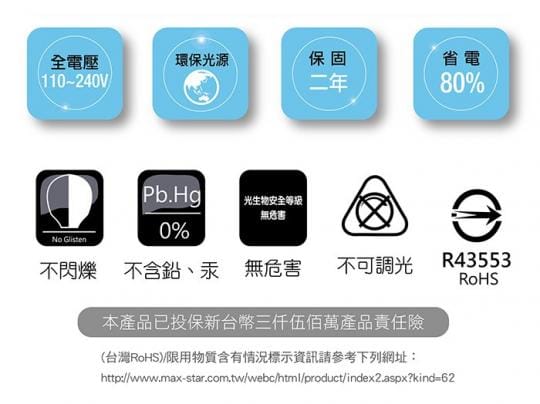 【太星電工】25W超節能LED燈泡(白光) A825W