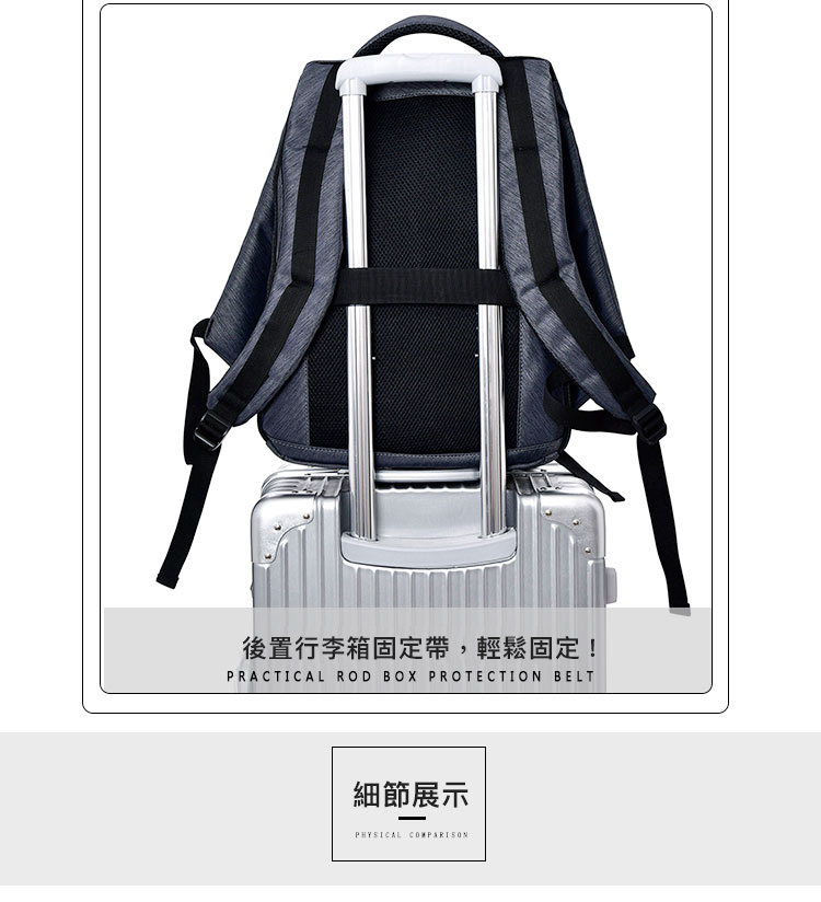 潮流大容量立體造型多功能後背包 電腦包 旅行包 2色可選