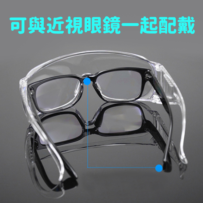 【大船回港】台灣製 強化抗UV安全眼鏡-全包款加鼻墊SG-471(工作護目鏡/防