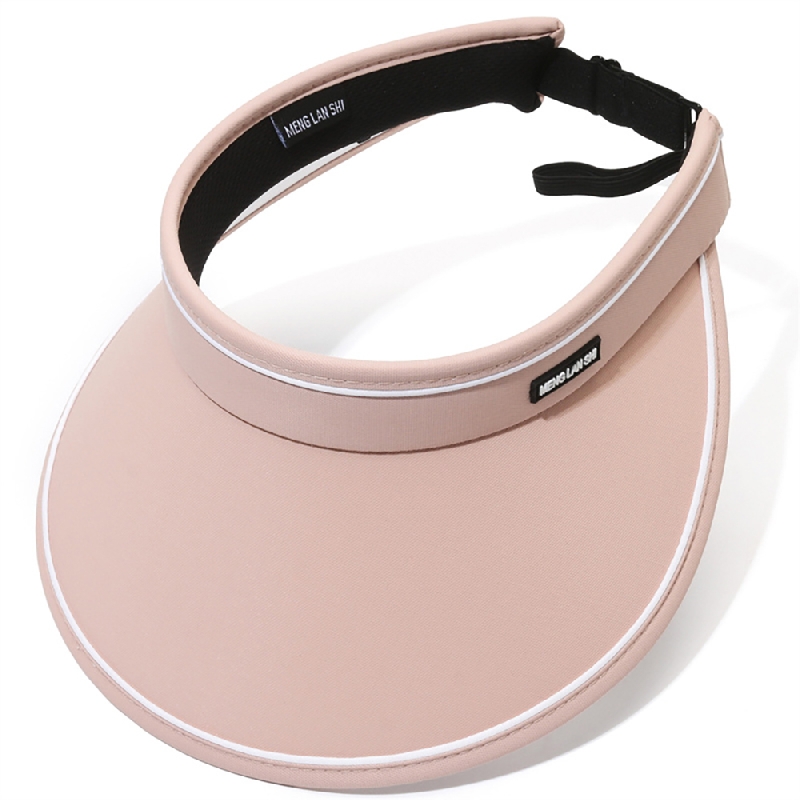 大帽沿可折疊鬆緊可調空頂防曬帽 遮陽帽 5色