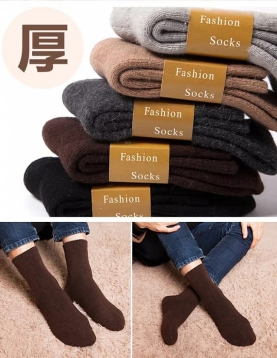 秋冬保暖超厚蓄熱羊毛襪