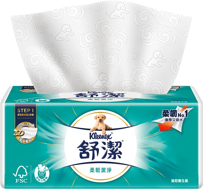 【Kleenex 舒潔】柔韌潔淨抽取衛生紙 110抽x8包x6串/箱81542