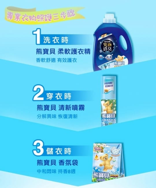 熊寶貝柔軟精補充包