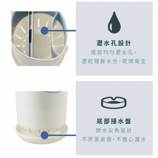 北歐色瀝水收納筷筒架 筷子收納