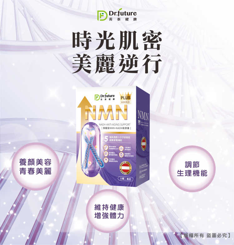 【Dr.future長泰】專利旗艦版NMN+NADH軟膠囊(30顆/盒)
