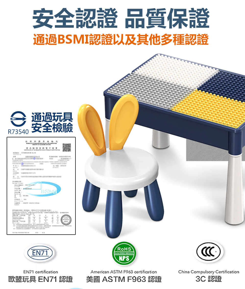 【OCHO】多功能百變積木組 (雙城奇謀積木玩具組/多功能積木學習桌椅組)