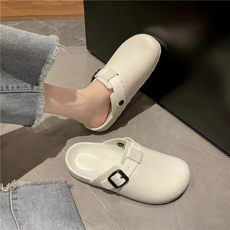 韓系簡約好方便穿脫平底涼鞋 半包女鞋 多款任選 拖鞋