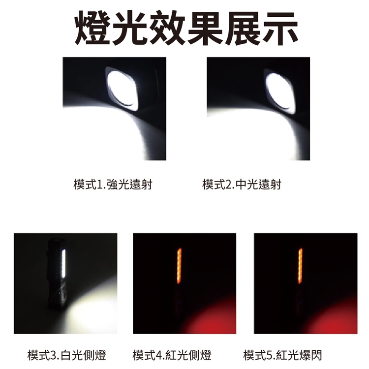 磁吸五段式照明轉角手電筒