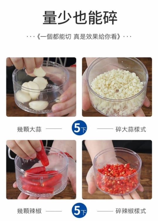 廚房手拉式迷你切菜切碎機