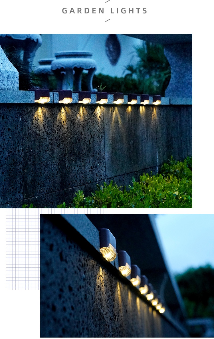 太陽能防水戶外庭園壁燈 太陽能燈 戶外燈 籬笆燈 太陽能戶外燈 照明燈
