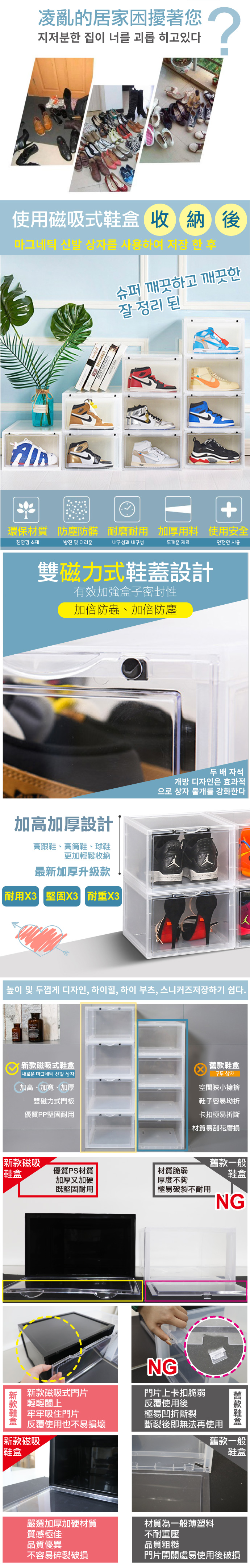【ANDYMAY2】高品質抗UV磁吸式鞋盒