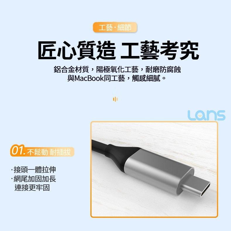 【LANS】 十合一TYPEC轉接擴展器/多功能擴展器/轉接器/轉換器 