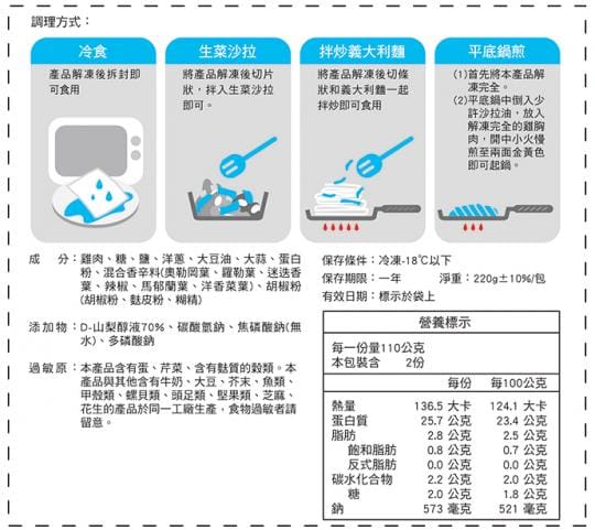 【卜蜂】經典佐義式嫩雞胸肉