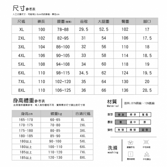 XL~8XL加大碼 速乾彈力機能休閒褲 透氣排汗 130kg可穿 機能褲 衝鋒褲