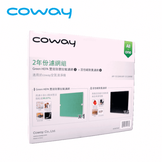 CowayCoway 旗艦環禦型空氣清淨機 AP-1512HHW專用兩年份濾網A