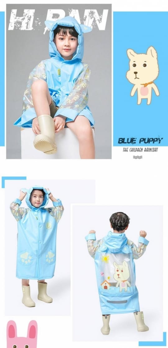 超萌加厚版兒童充氣帽雨衣(加厚 超萌 充氣帽)