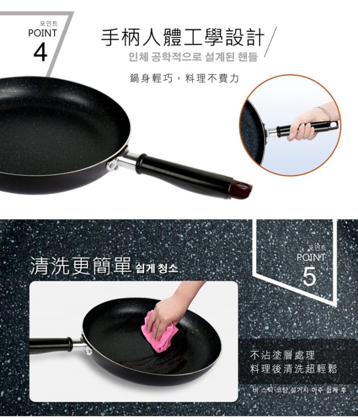 【LOCK & LOCK 樂扣樂扣】經濟壓鑄平煎鍋/26公分