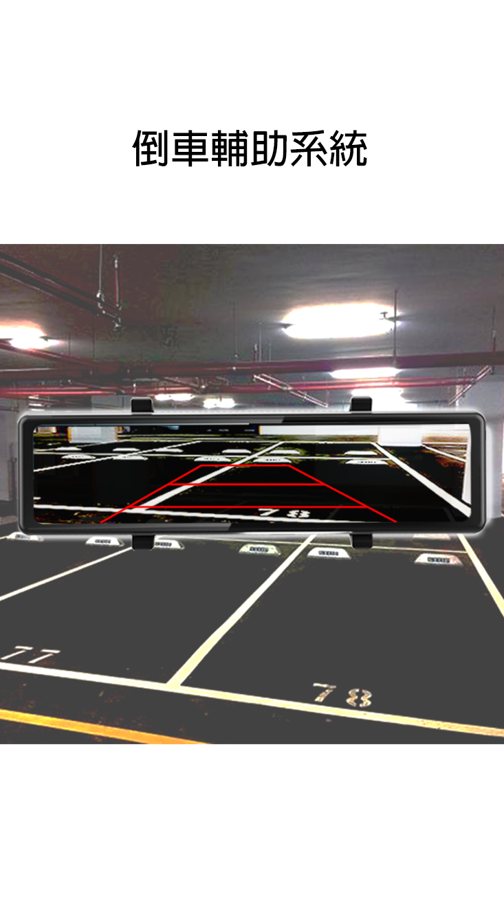 【車霸】4鏡頭12吋全景行車紀錄器 環景無死角 高清1080P畫質顯示