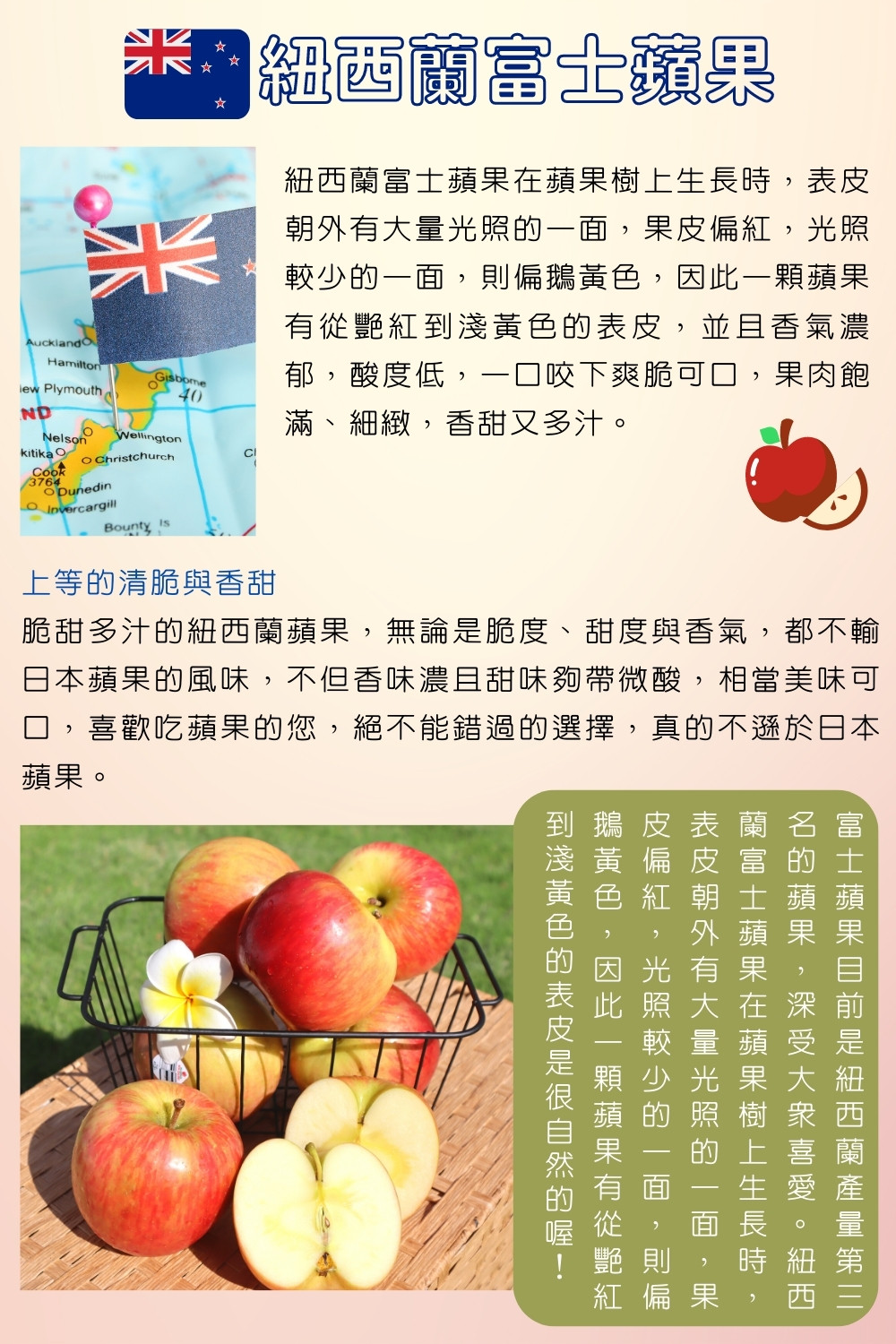 【阿成水果】紐西蘭富士蘋果2.5kg