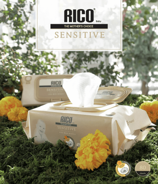 【RICO baby】金盞花有機厚款濕巾 Sensitive80片裝 12包