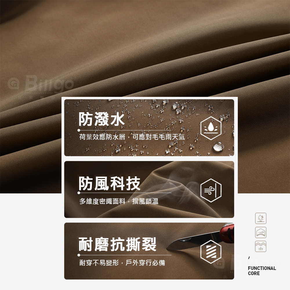 超大碼防風防水工裝鋪棉機能襯衫保暖厚外套 耐磨抗撕裂 XL-8XL