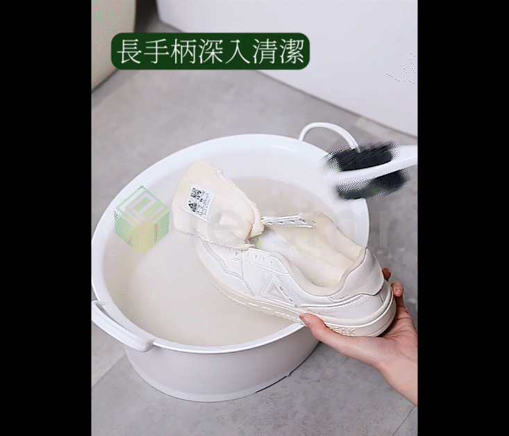 【FaSoLa】二合一多功能鞋刷 軟毛刷+硬毛刷 洗鞋刷 清潔刷