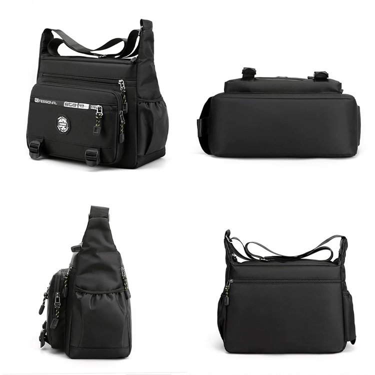 商務休閒大容量多口袋斜跨包