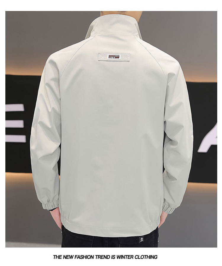 輕奢雅痞水洗薄款夾克外套 M-4XL