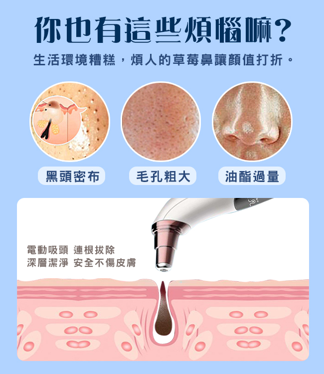 30倍可視化超強清黑頭粉刺清潔機/毛孔清潔儀/粉刺機(毛孔清潔)