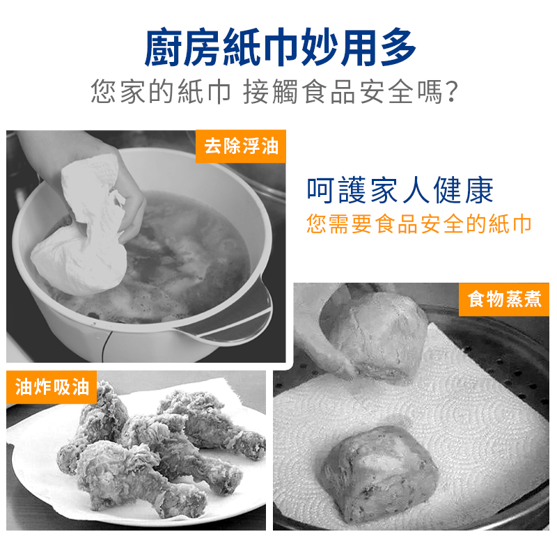 【LOUMI樂米】洗不破廚房紙巾50張/入