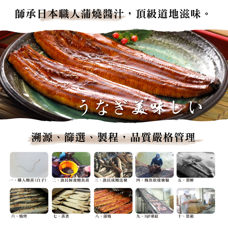 【屏榮坊】日本等級蒲燒鰻片(250g/包) 鰻魚片 蒲燒鰻 鰻魚 蒲燒鰻魚