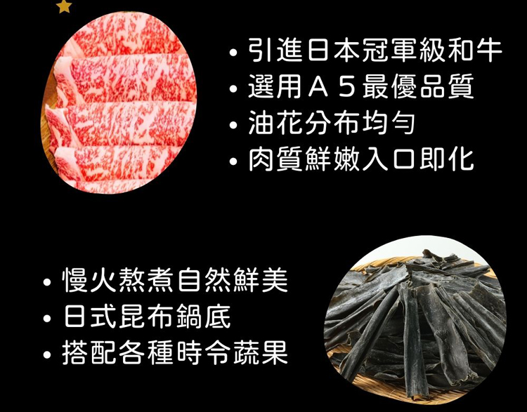 【國宴主廚溫國智推薦】日本頂級A5和牛昆布鍋1000g/包