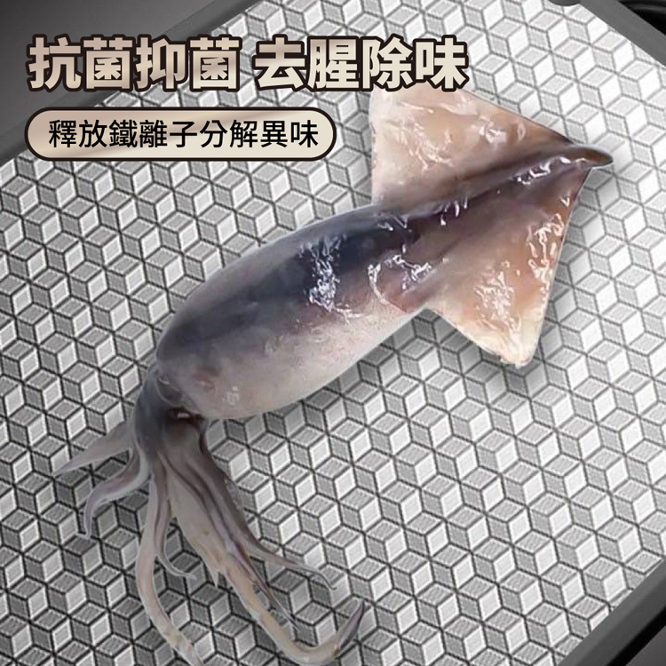 帶磨刀器316不鏽鋼抗菌雙面切菜板砧板 不鏽鋼切菜板(42.5x30cm)