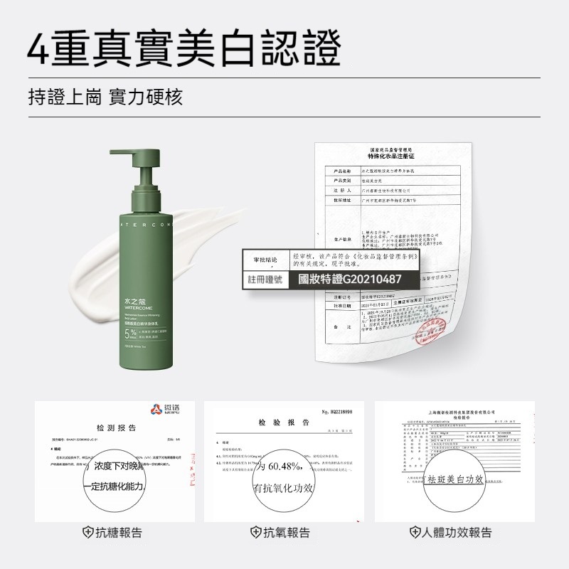 台灣總代理【水之蔻】身體乳 220g (菸酸醯胺潤白/果酸潤滑)