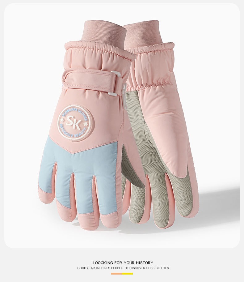 加厚馬卡龍保暖防寒手套 滑雪 冬天 騎車 防風 觸控 絨毛