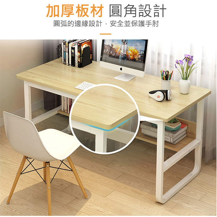 【VENCEDOR】U型書桌 快速組裝/加厚板材/電腦桌/辦公桌 FU009