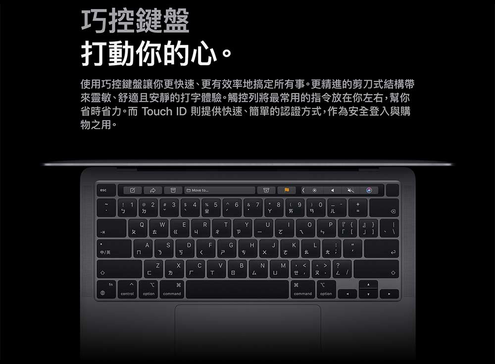 Apple MacBook Pro M1晶片13.3吋筆電(256G/512G)