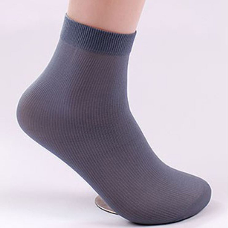 超輕薄高彈力透氣棉質男款絲襪 5色可選 短襪 超透氣