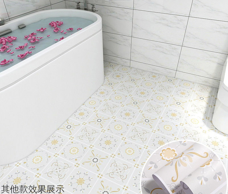浴室廚房專用防水防滑防油DIY自黏地板貼(加厚款)