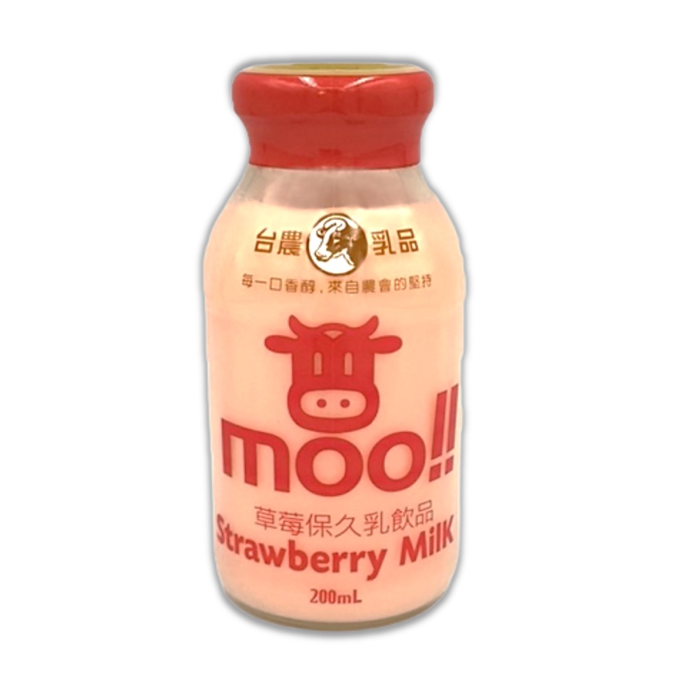 ［優統食品］Moo 台農保久乳-200ml 24瓶/箱