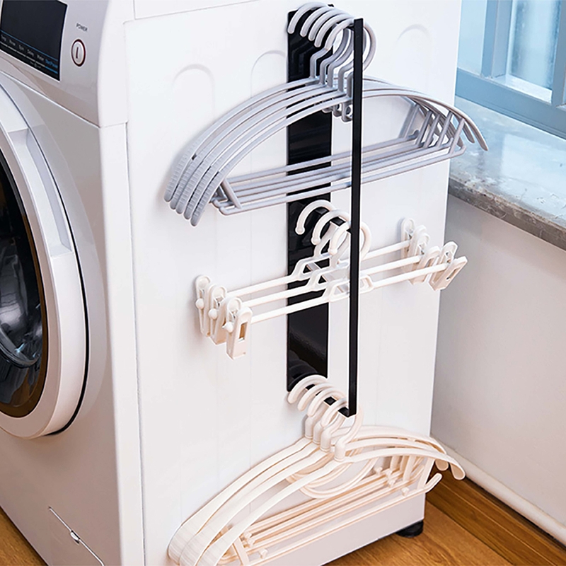 【MAMORU】硬核磁吸式雙層洗衣機收納架(置物架/掛衣架/展示架/毛巾架/層架