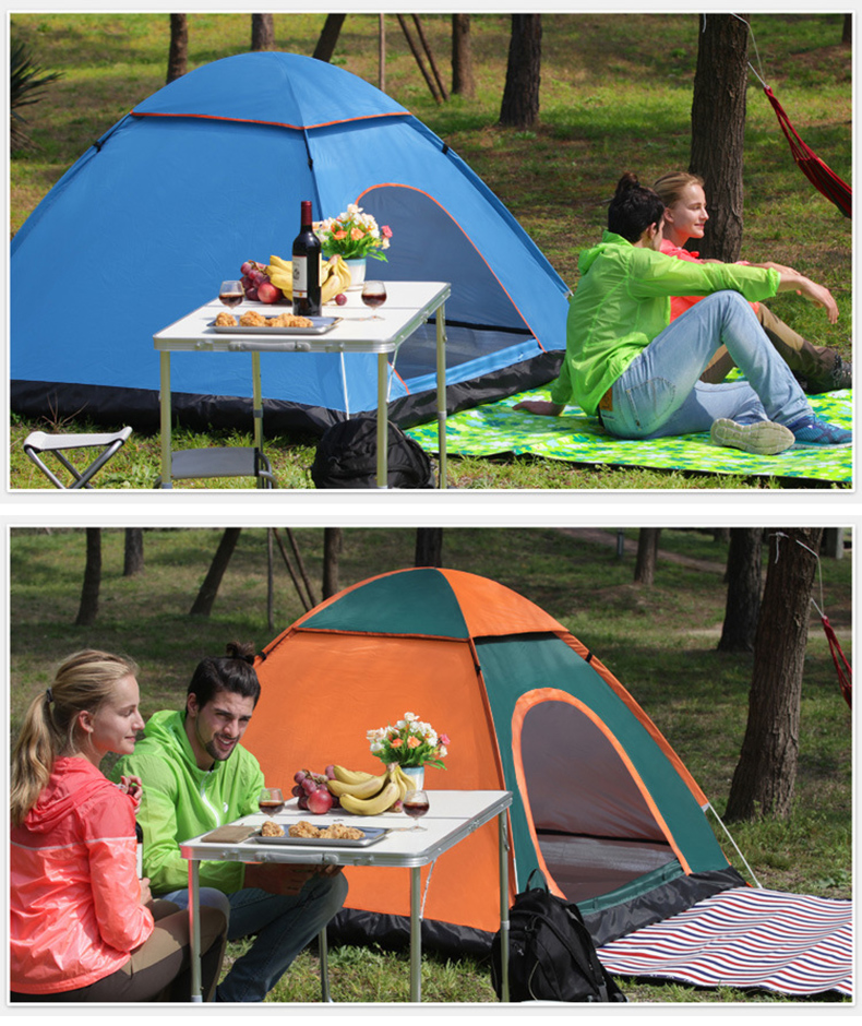 全自動速開帳篷 3~4人帳篷 沙灘 露營 簡易速開 多人防雨 野營帳