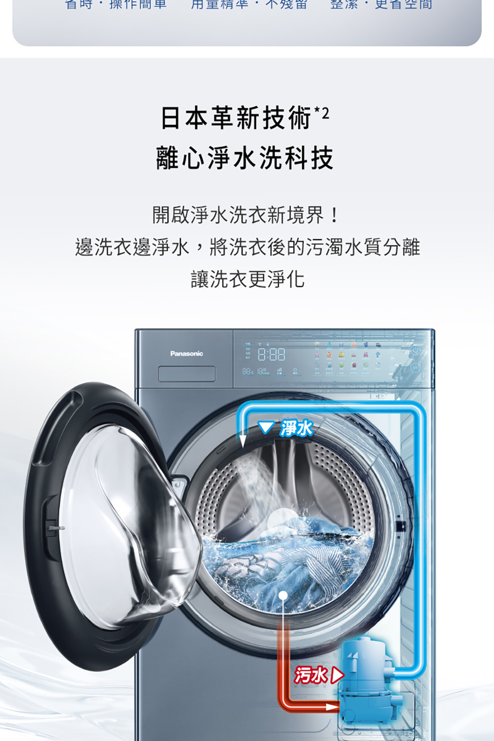【Panasonic 國際牌】NA-VS120RW-B堆疊式洗烘衣機 含基本安裝