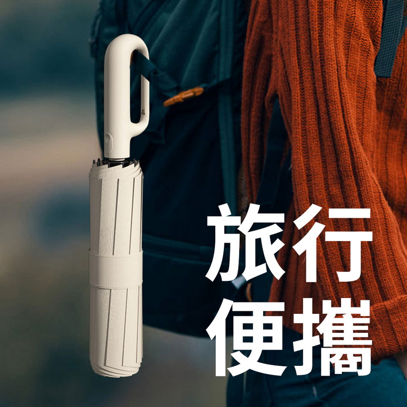 50骨正向環扣UV自動傘