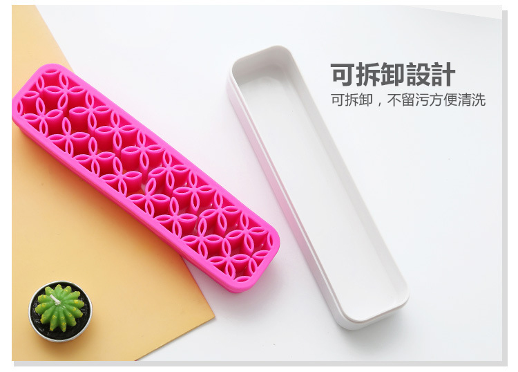 可拆卸化妝刷晾曬收納架 