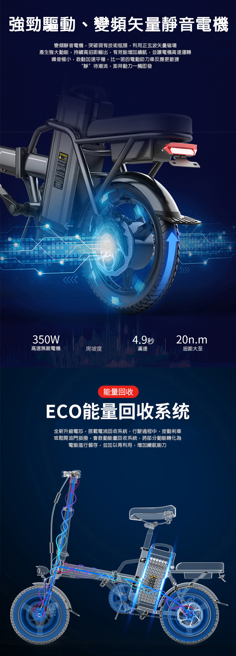 【e路通】ES-T3 48V 高碳鋼 鋰電 10AH 定速 LED燈 摺疊電動車