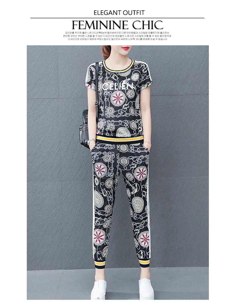 水漾柔情涼爽運動休閒套裝